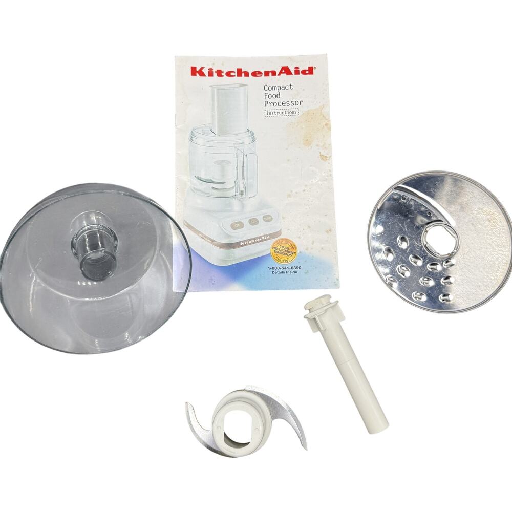 🍽️ KitchenAid Compact Food Processor Parts Lot Bowl Blade Disc Pusher